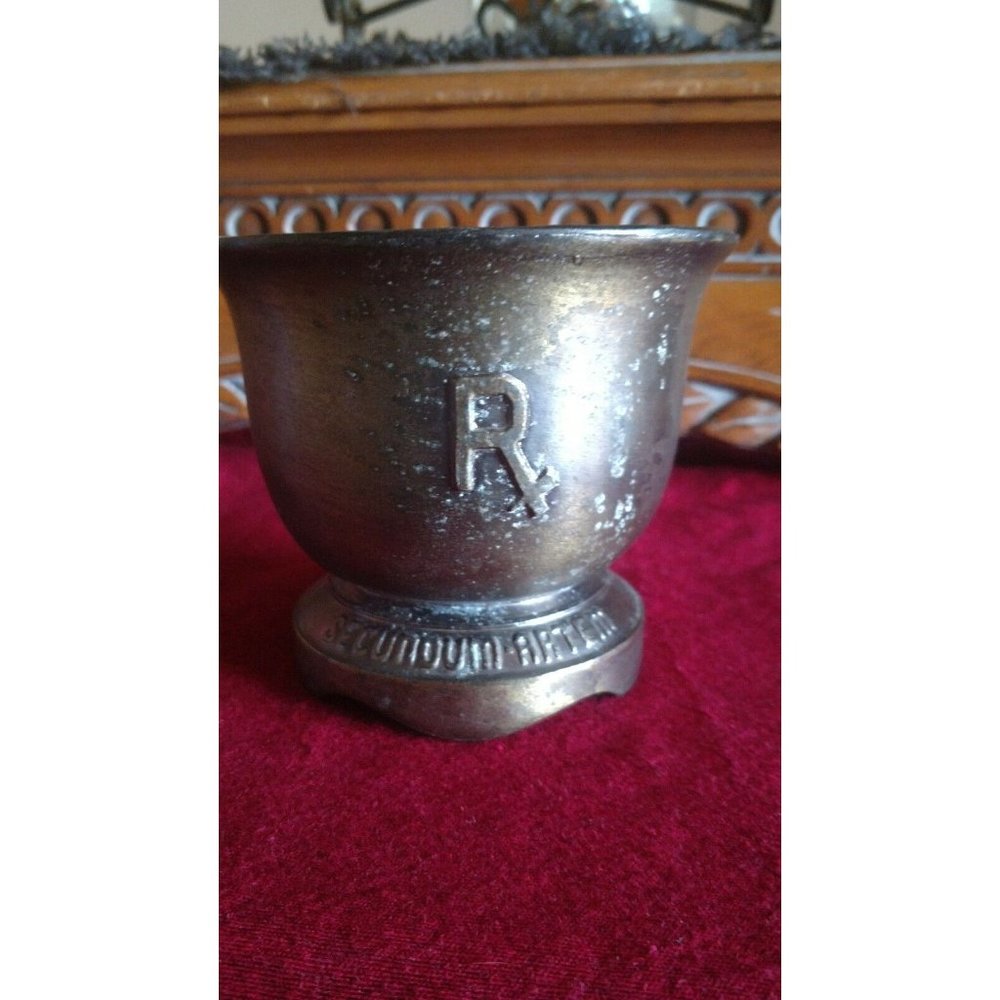 Collectible Rx Brass Mortar. Dr John Morgan 1735-1789
